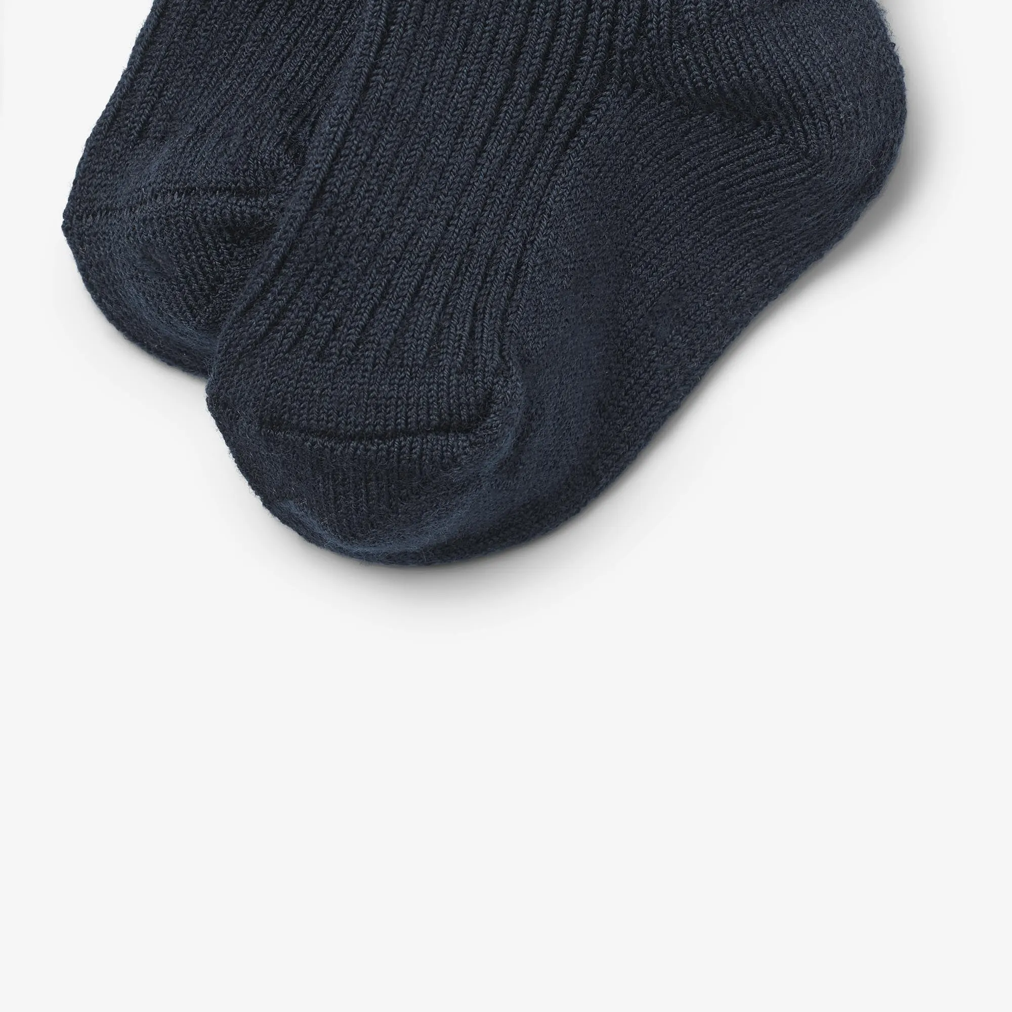 2 pk Wool Rib Socks Ziggy - navy