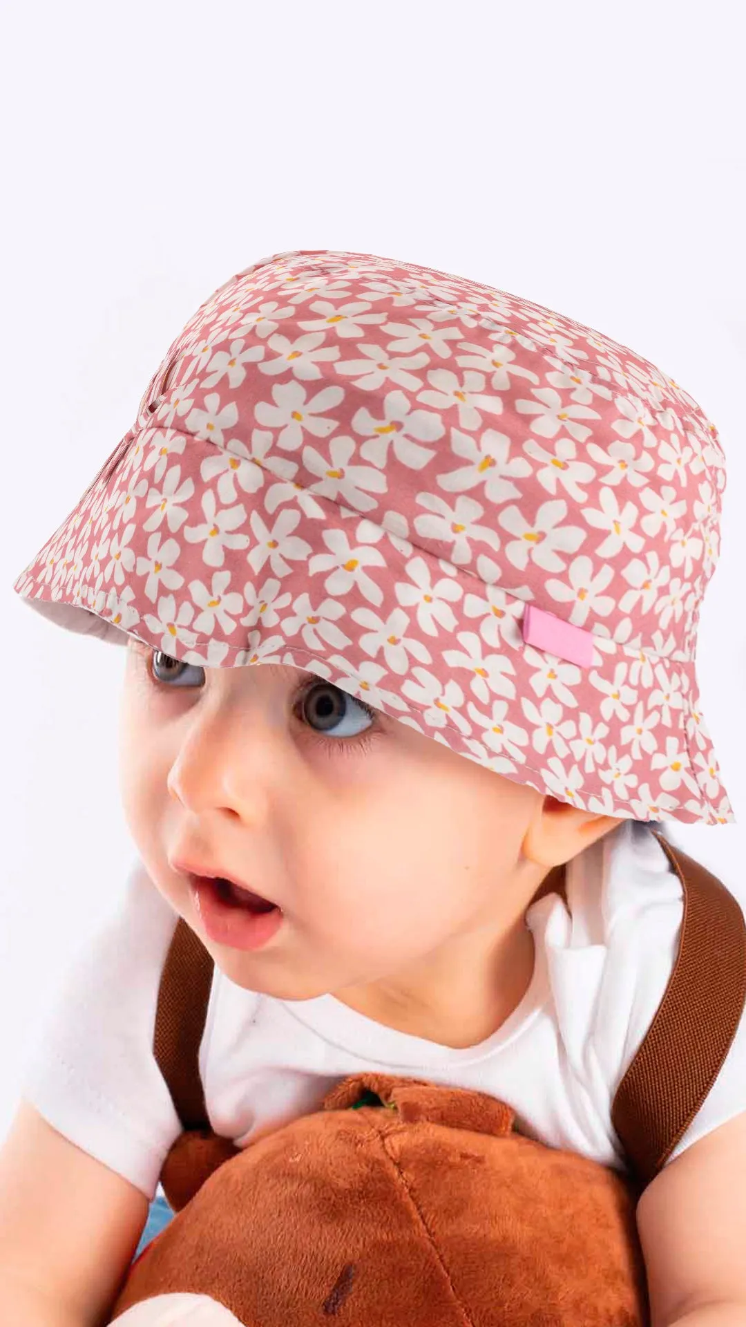 Adorable Floral Print Old-Kids Cap Hat 4-8 Years