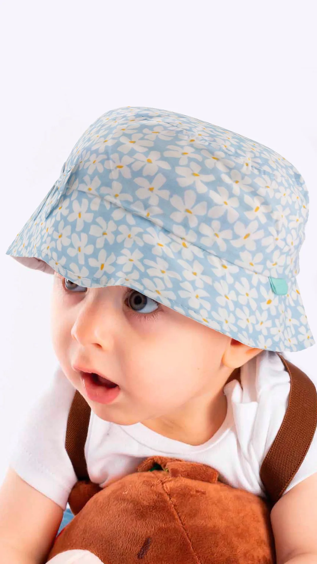 Adorable Floral Print Old-Kids Cap Hat 4-8 Years