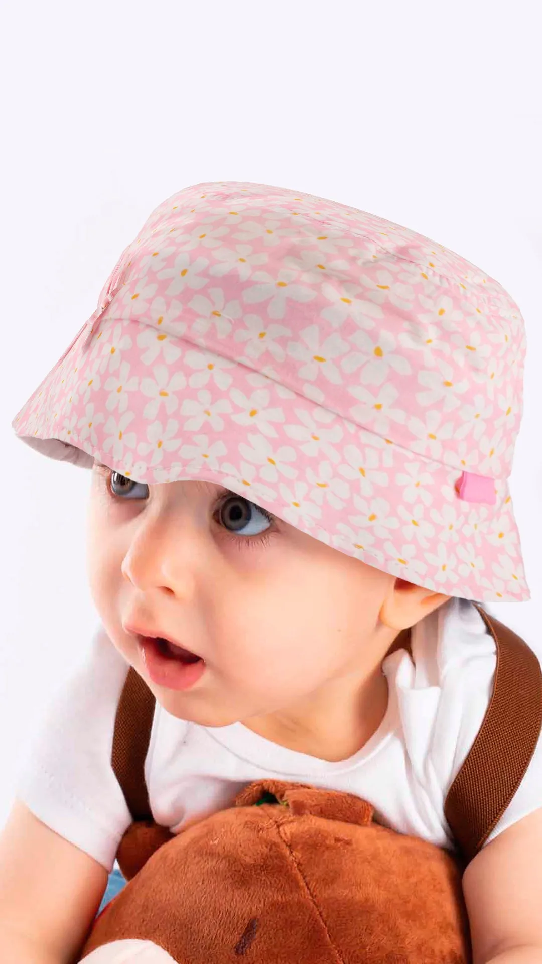 Adorable Floral Print Old-Kids Cap Hat 4-8 Years