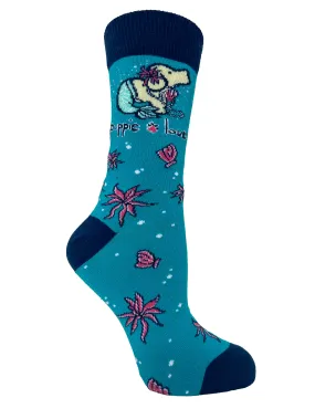 ADULT CREW SOCK, MERMAID PUP