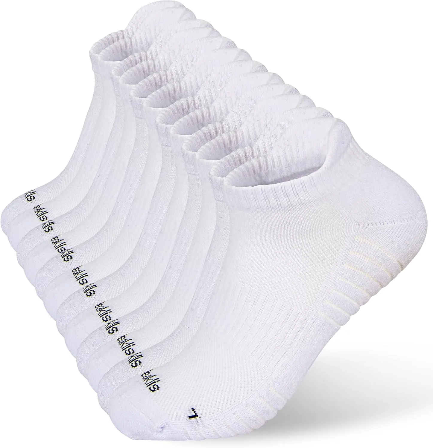 Ankle Athletic Running Sports Low Cut Socks Wicking Arch Support Tab Socks for Men and Women 6 Pairs
