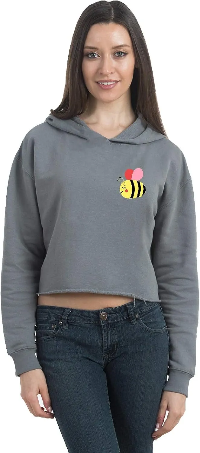 Awkward Styles Crop Hoodie for Womens Crop Top Hoodie Bee Cropped Sweatshirt Tops Womens Bee Hoodie Sweatshirt Fleece Hoodie