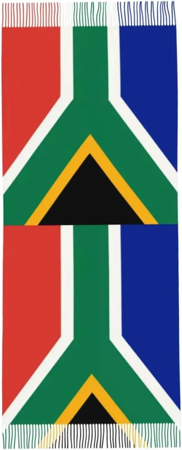 Blanket Scarf For Women, South African Springboks Flag Scarf for Women Warm Winter Cashmere Shawls and