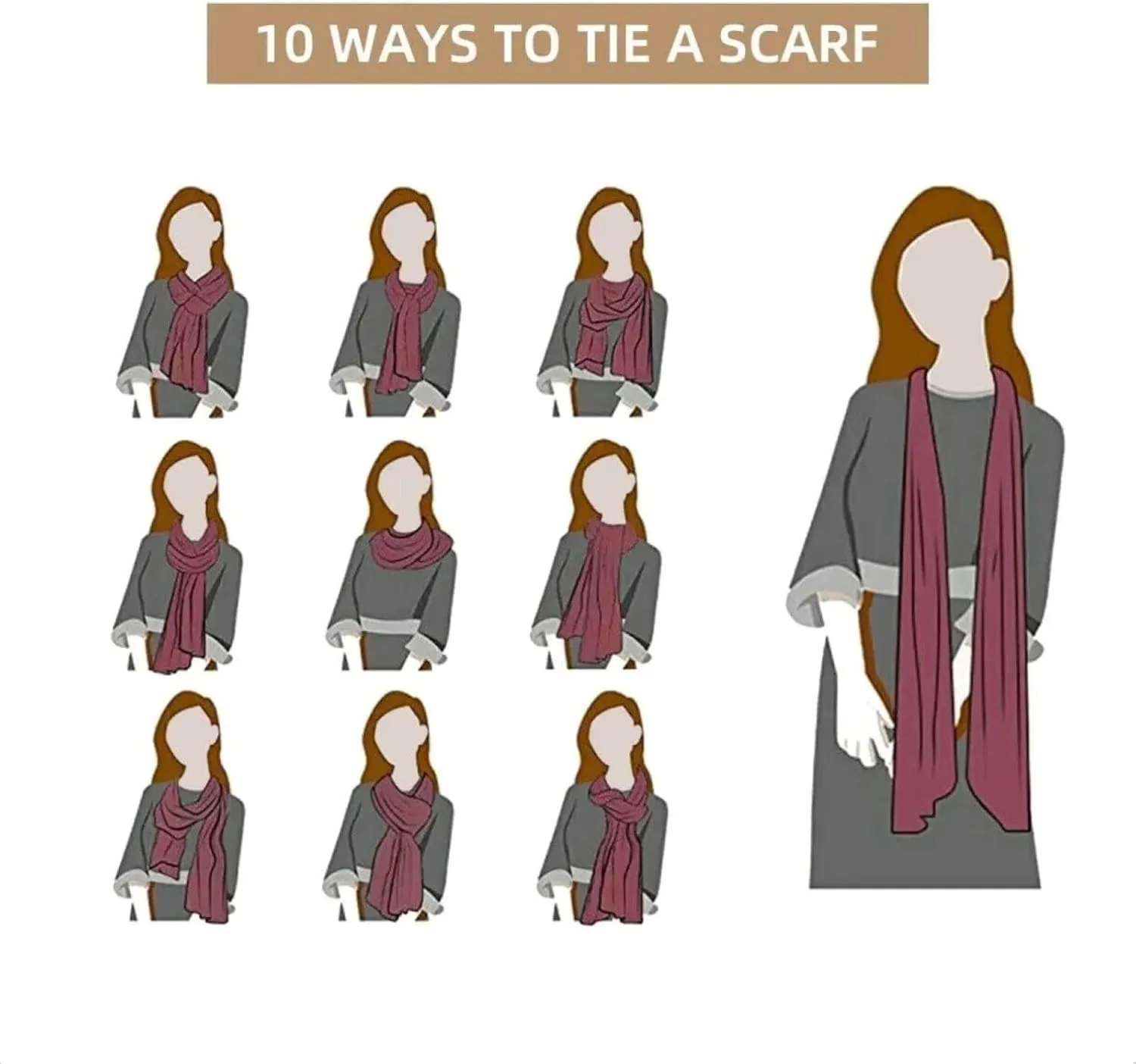 Blanket Scarf For Women, South African Springboks Flag Scarf for Women Warm Winter Cashmere Shawls and