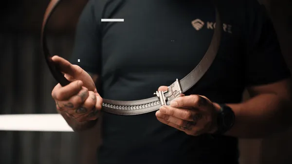 BULL BUCKLE | MOCHA BUFFALO LEATHER GUN BELT