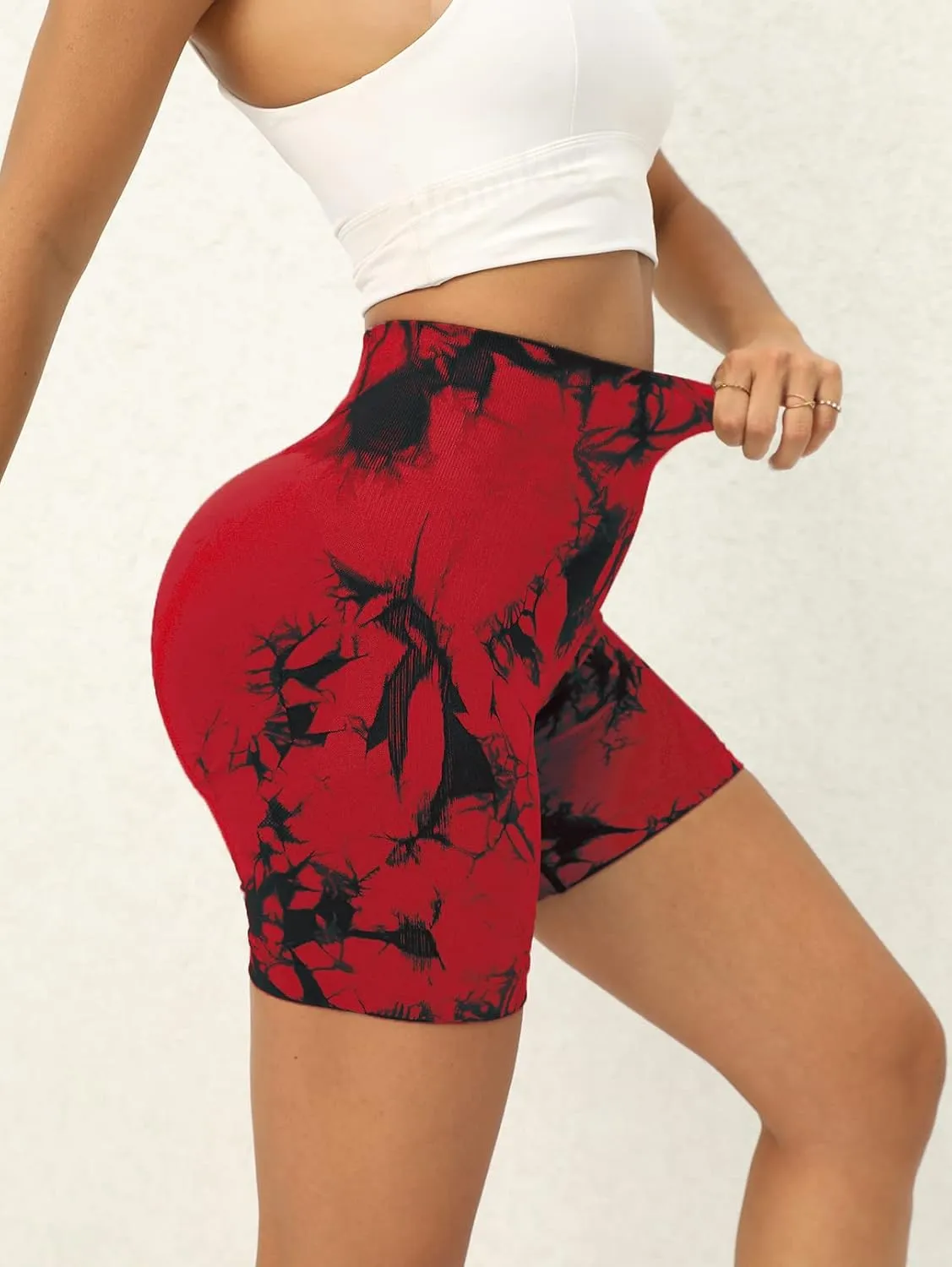 Butt Scrunch Seamless Shorts for Women High Waist Seamless Workout Yoga Gym Running Biker Shorts