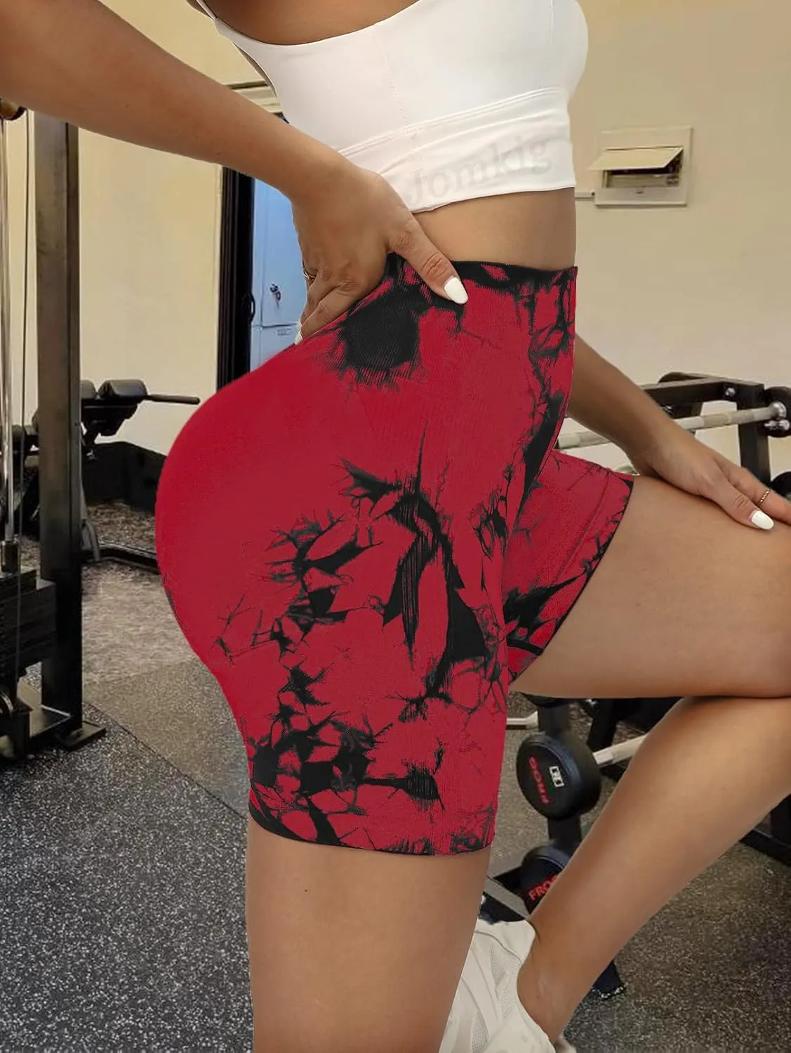 Butt Scrunch Seamless Shorts for Women High Waist Seamless Workout Yoga Gym Running Biker Shorts