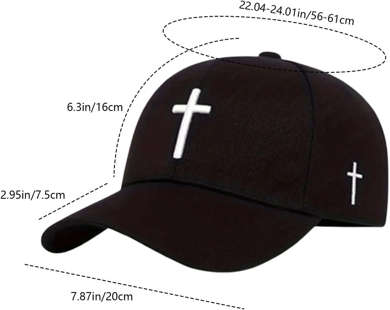 Christian Trucker Hats for Women Jesus Religious 2025 Adjustable Hats Faith Washed Distressed Caps Christian Men Gifts