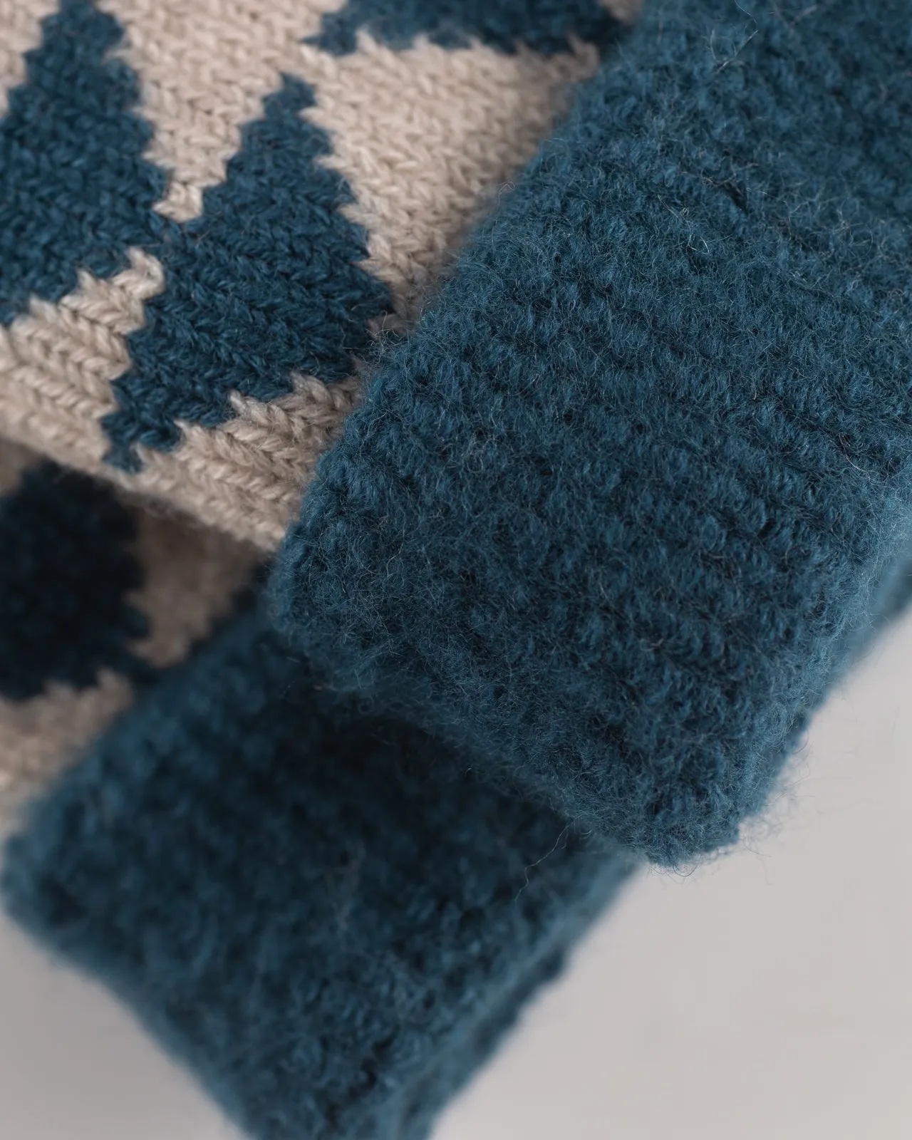 Comfy Room Socks - Sankaku Blue Green/Charcoal