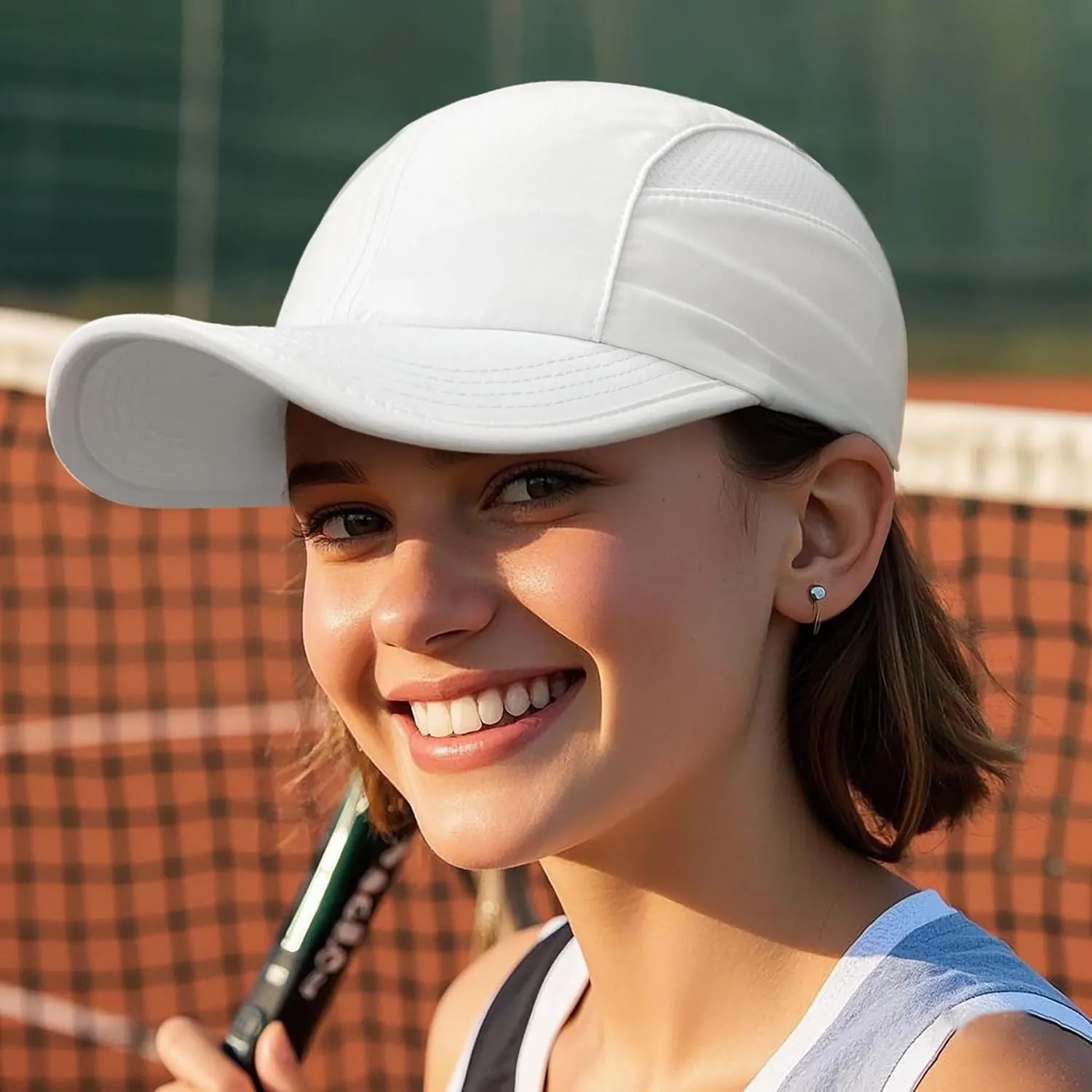 Croogo Mesh Baseball Cap Summer Trucker Hat Dad Hats Lightweight Breathable Sports Sun Hat Casual Golf Running Snapback Caps