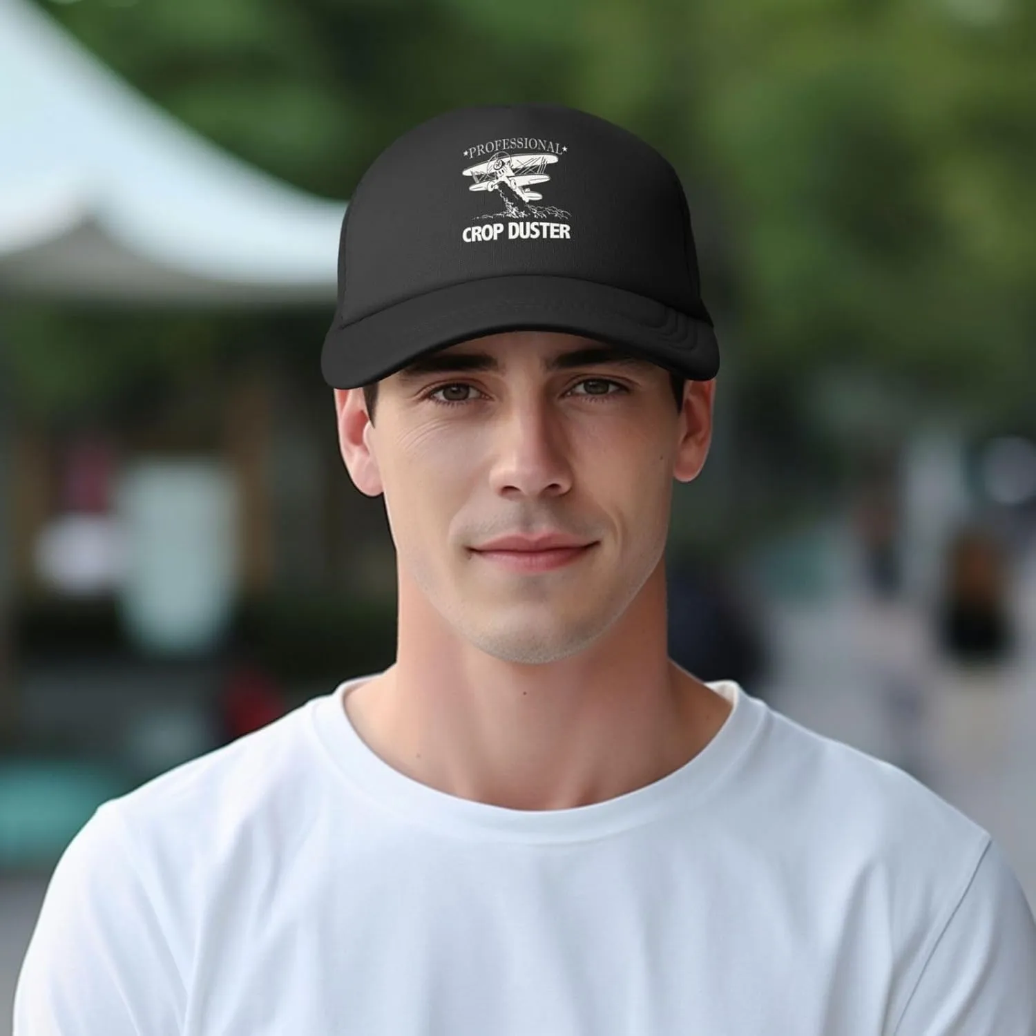 Crop Duster Mesh Baseball Cap Summer Breathable Golf Hat Dad Hats Outdoor Sports