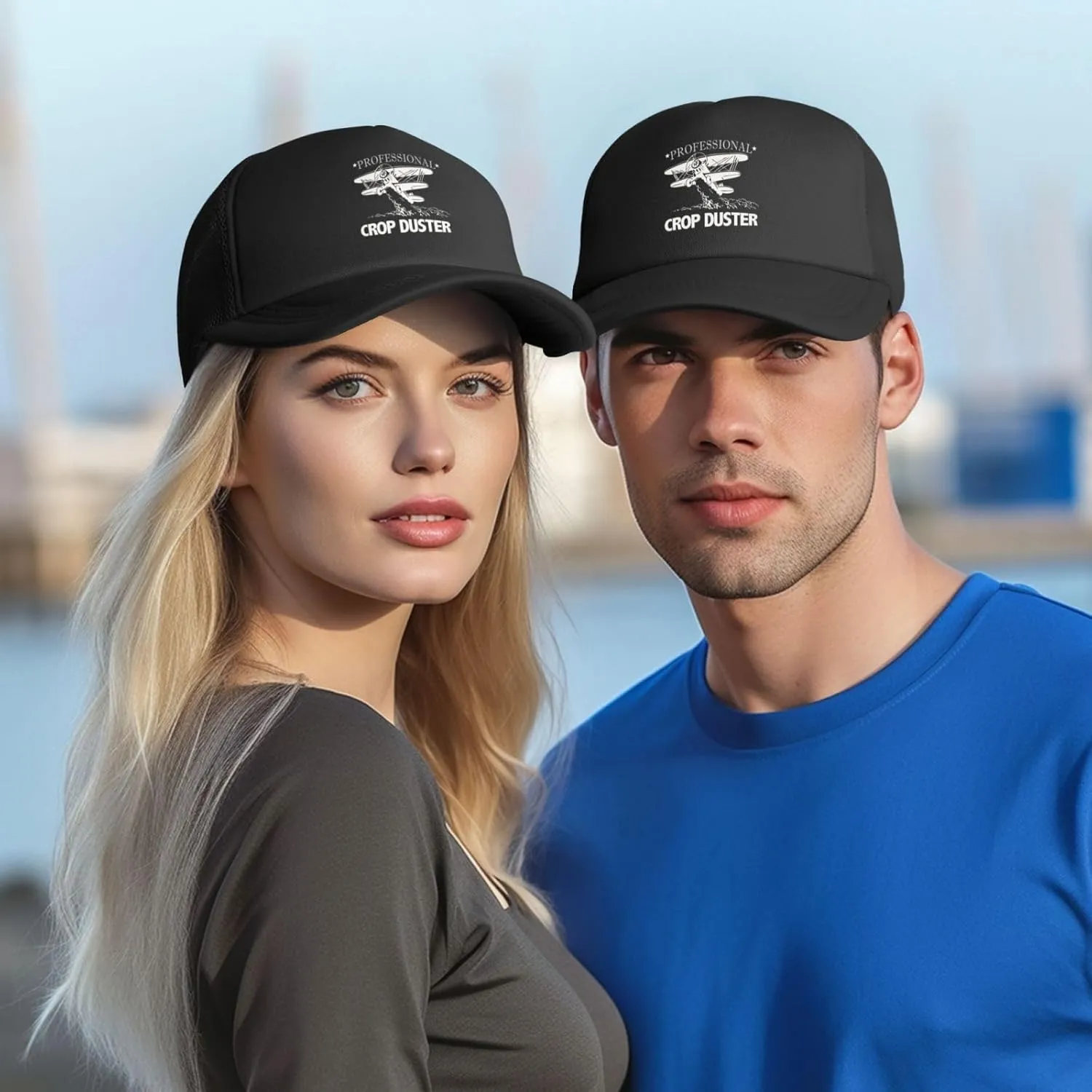 Crop Duster Mesh Baseball Cap Summer Breathable Golf Hat Dad Hats Outdoor Sports