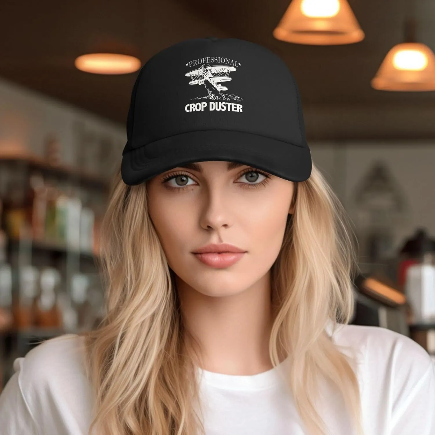 Crop Duster Mesh Baseball Cap Summer Breathable Golf Hat Dad Hats Outdoor Sports