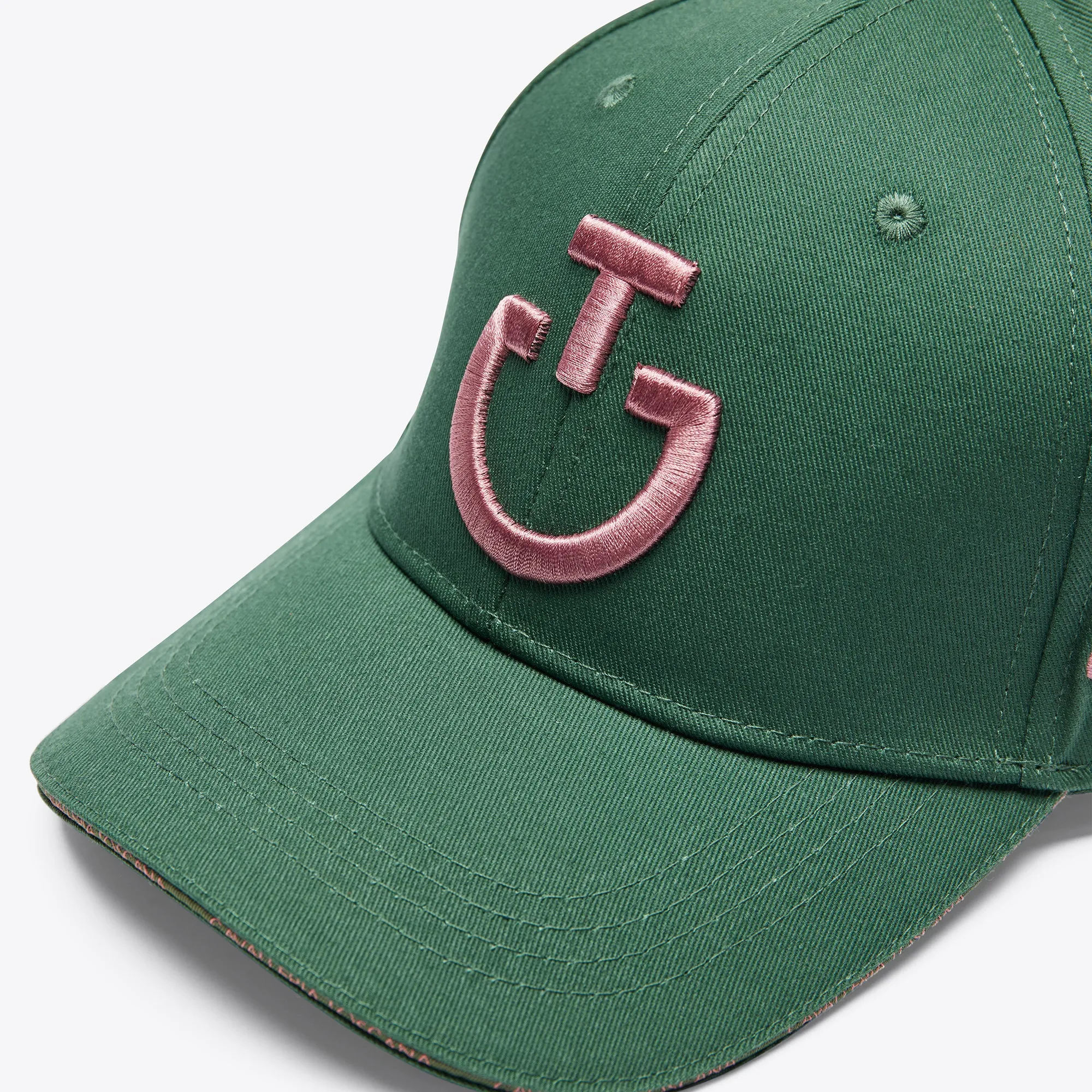 CT Baseball Cap Green/Dusty Pink