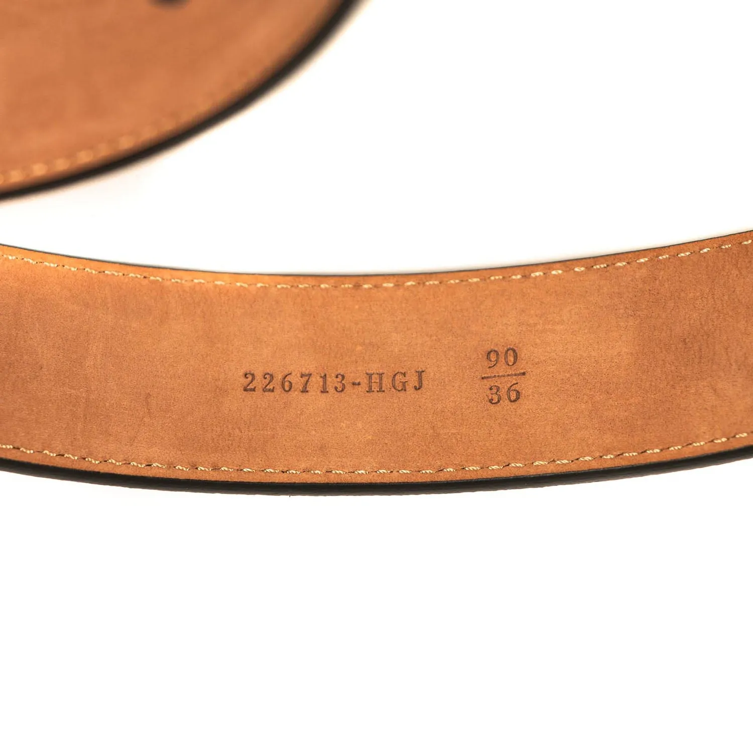 Fendi Leather Logo Double F Belt