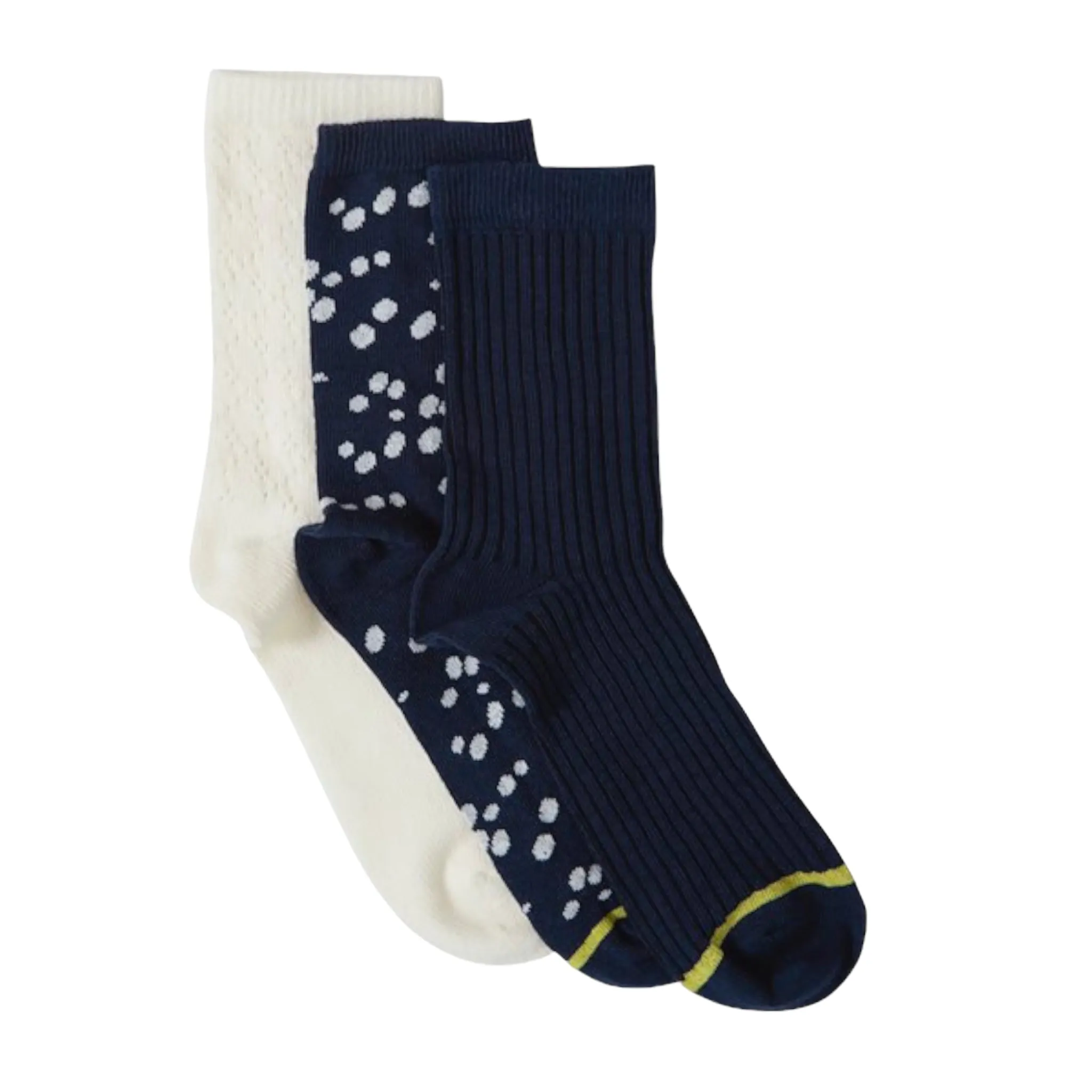 Fransa Swana Socks 3 Pack Navy