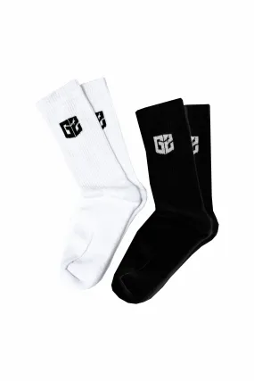 G2 ESSENTIALS - Socks 2 pack - Black / White