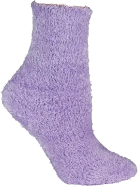 Lavender Soft And Fuzzy Socks (Women's)