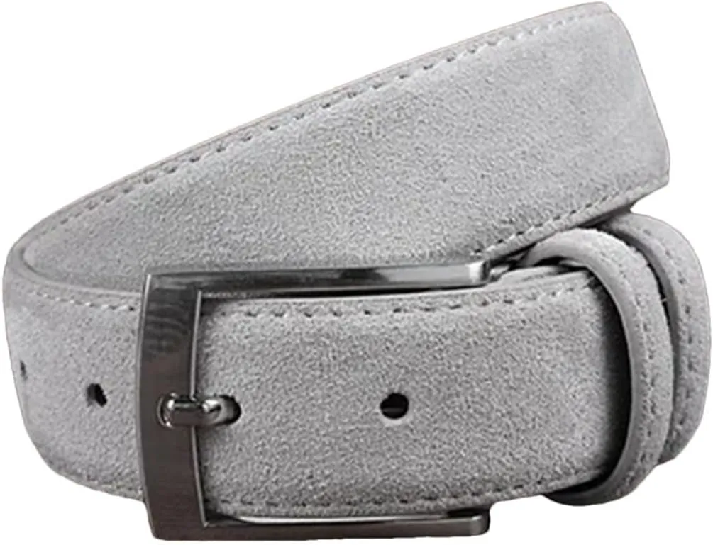 Men Belts Casual Genuine Leather Suede Men's Belts Cowhide Belt Luxury Pin Buckle