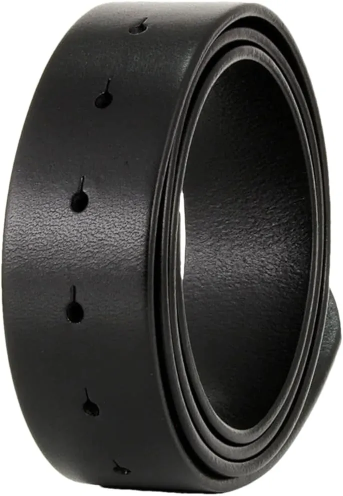 Men Cowhide Belt Strap 3.3CM 3.8Cm Round Hole Belt No Buckle Genuine Leather Belts Without Buckle