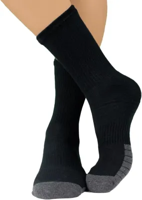 Men's Athletic Socks - Pack of 6 - Cotton Blend - One Size (8-12)