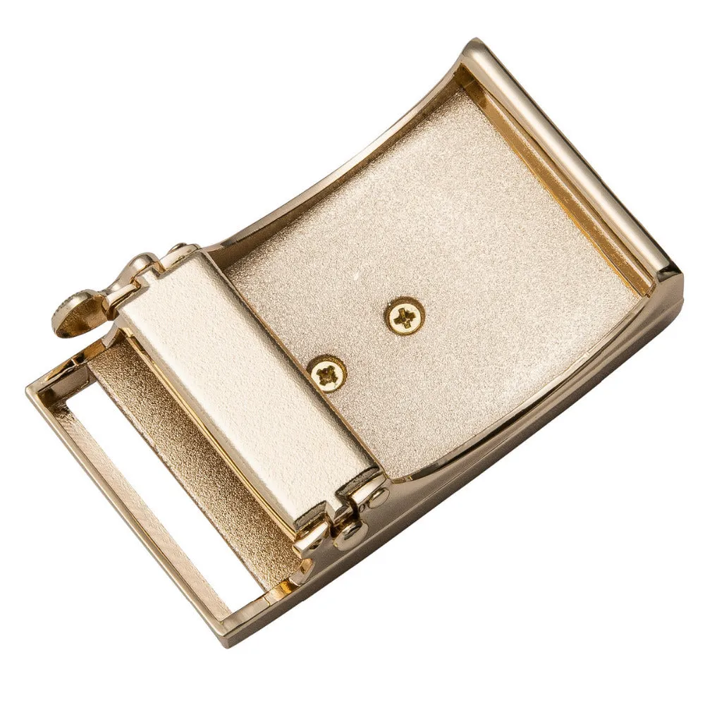 Men's Leather Belt With Automatic Buckle