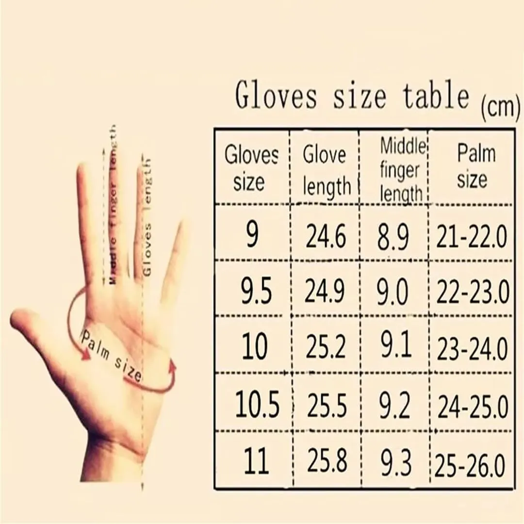 Niiyyjj Winter Men'S Sheepskin Gloves Suede Leather Gloves Outdoors Thick Lining Warm Driving Gloves