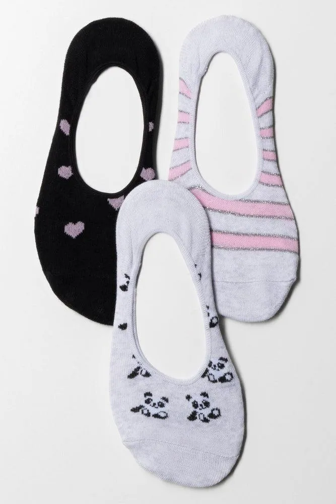 Og 3Pack Secret Socks Panda