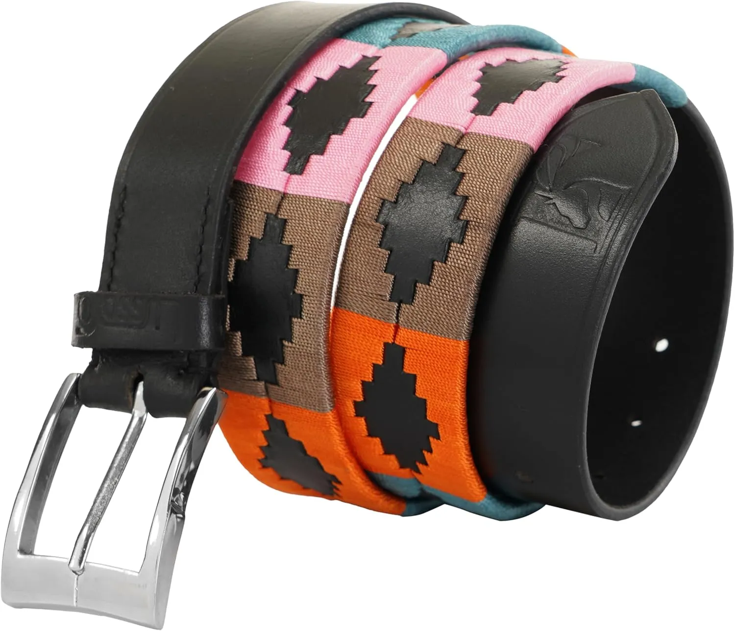 Polo Belt 100% Leather Embroidered Unisex Gaucho Argentina Strong Argentinian Style Hand Stitched Argentinian Leather