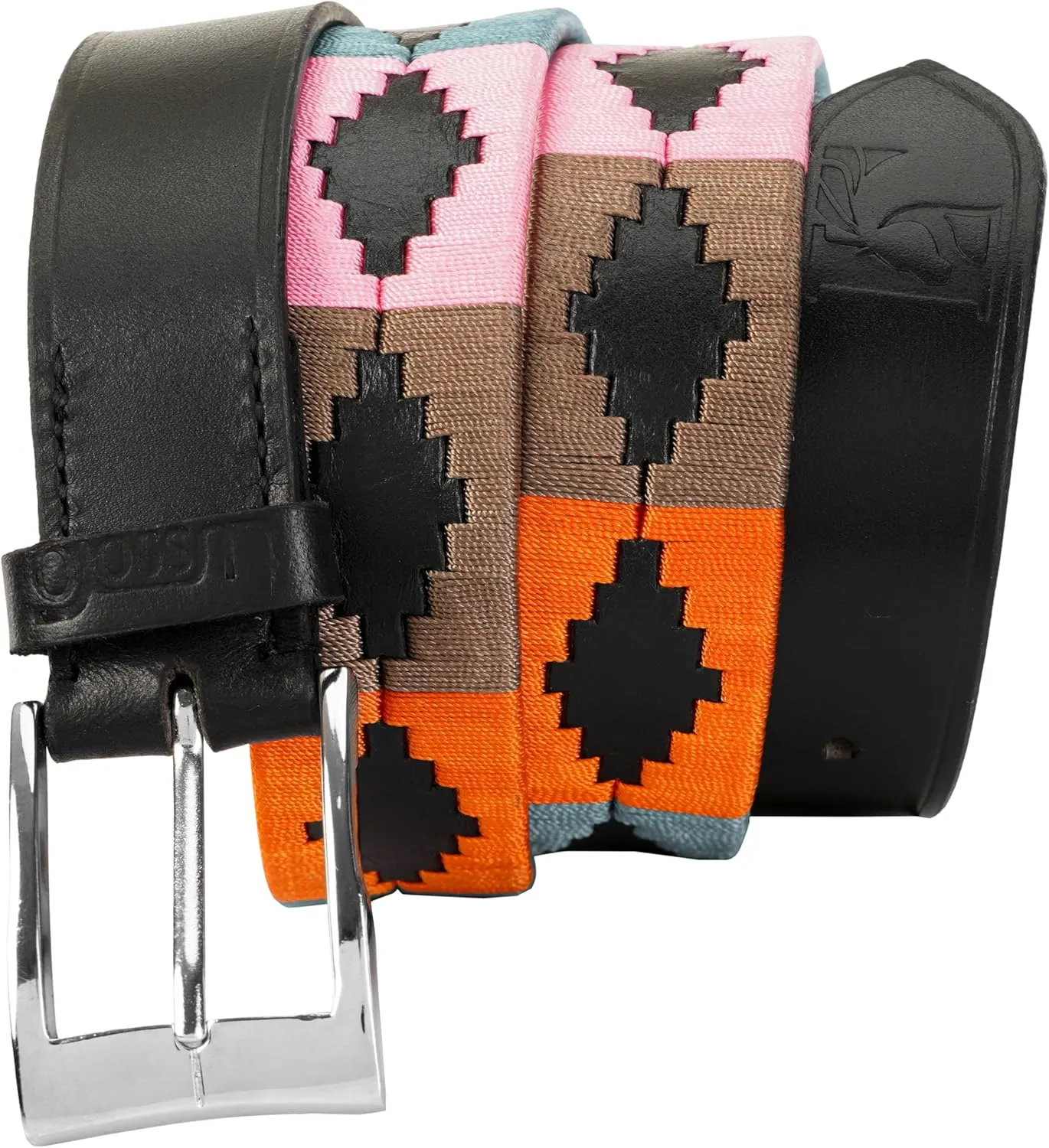 Polo Belt 100% Leather Embroidered Unisex Gaucho Argentina Strong Argentinian Style Hand Stitched Argentinian Leather
