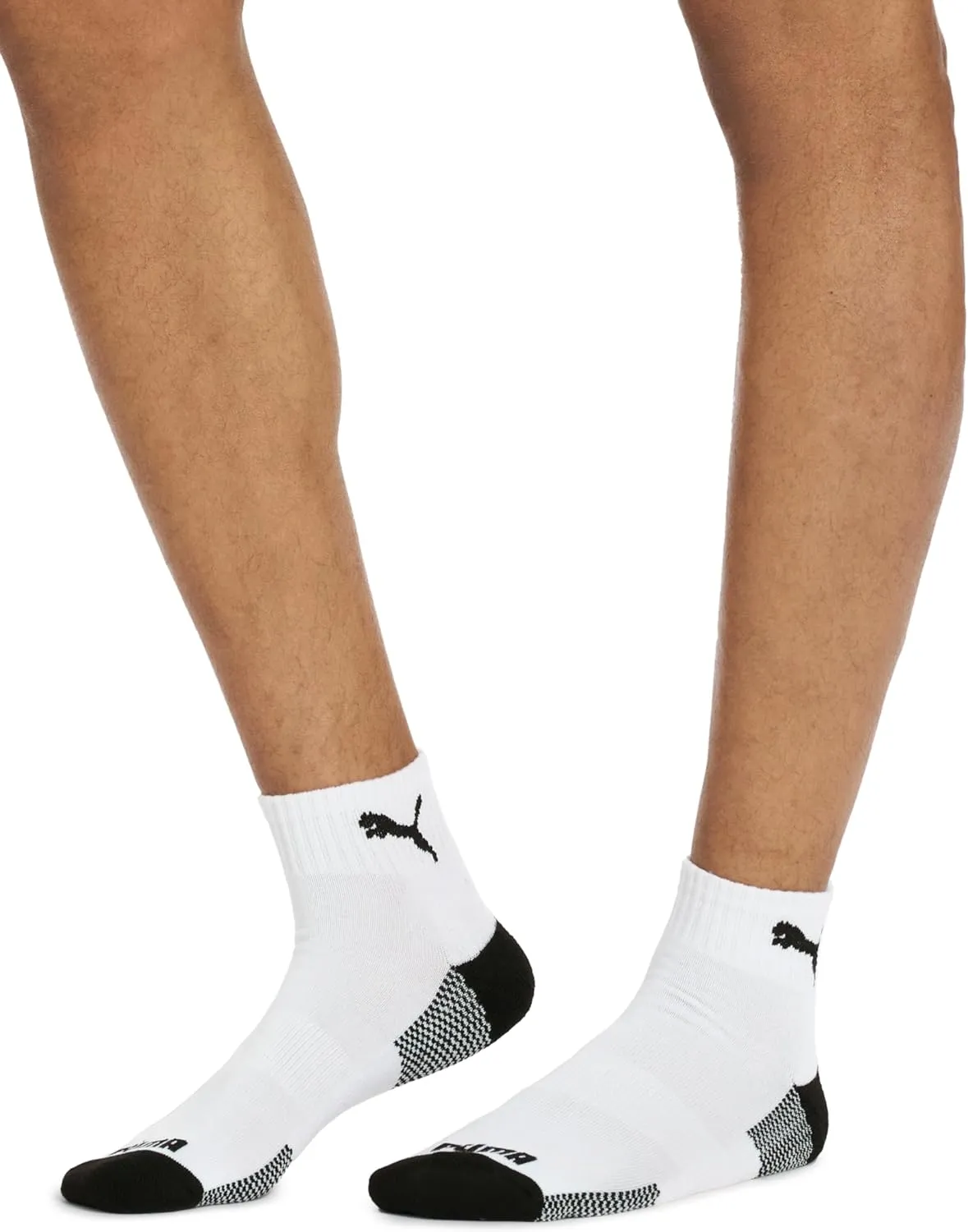 PUMA Men's 6 Pack Quarter Crew Socks