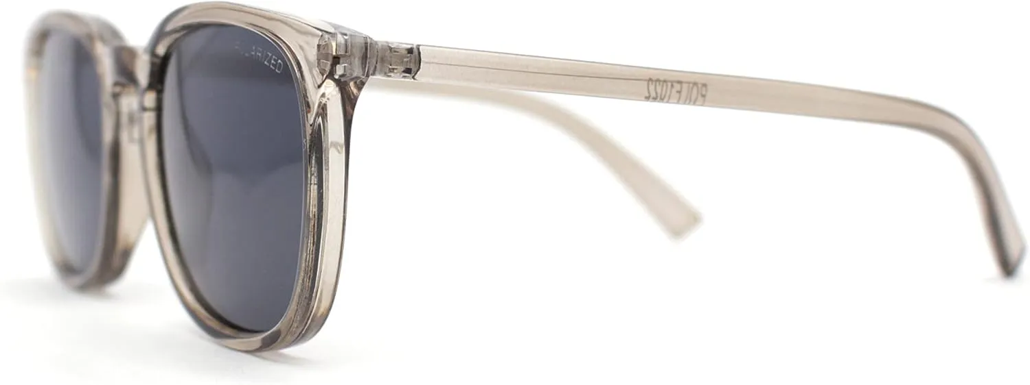 SA106 Polarized Gentlemanly Minimal Keyhole Bridge Thin Horn Rim Sunglasses