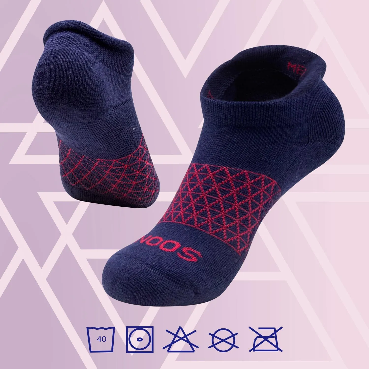 Sooni Ankle Socks - Unisex Athletic Cushioned Breathable Low Cut Tab With Arch Support, Comfort Fit Performance Multipack