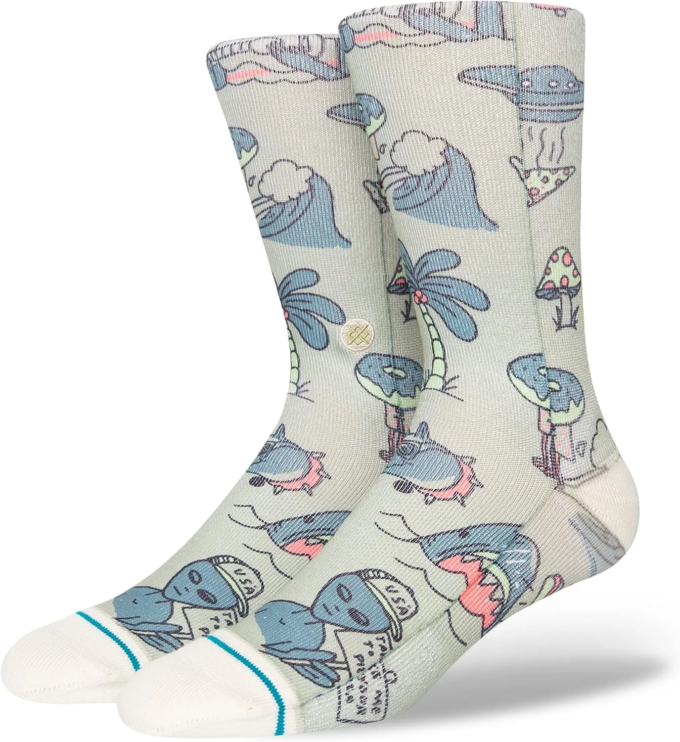 Stance Hunger Sage LG (US Men's Shoe 9-13, Women's Shoe 11-14)