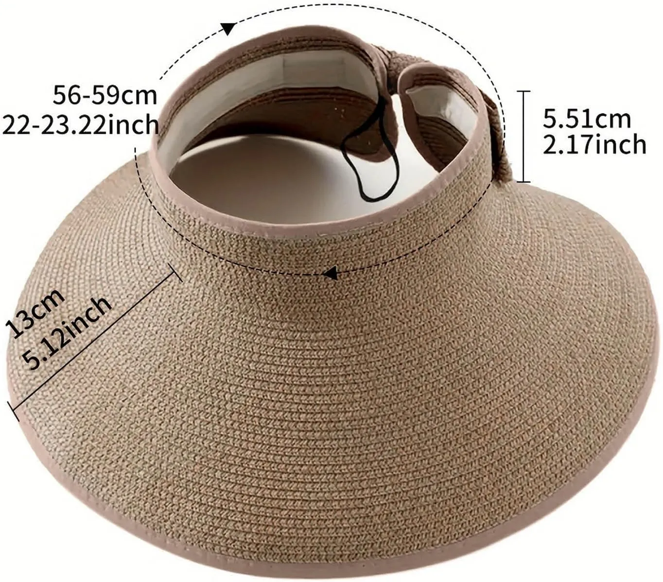 Sun Straw Hat for Women Wide Brim Stylish Full Sun Protection Adjustable Outdoor Sport Cap Deep Style Beach Hats