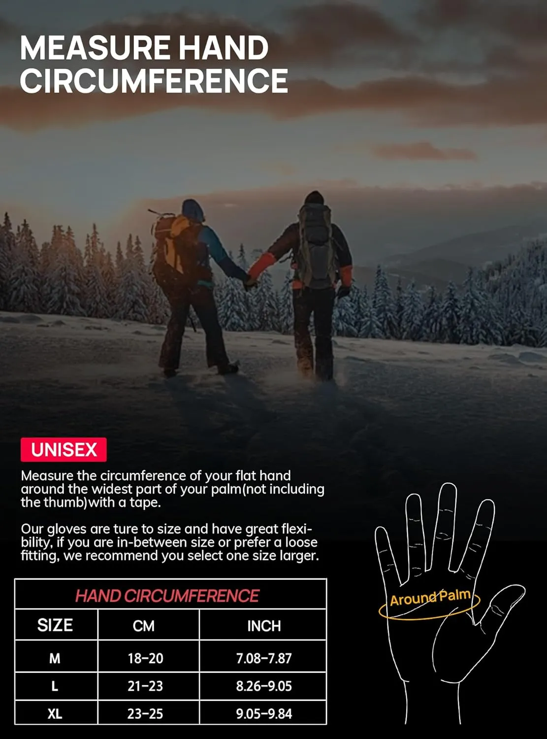TRENDOUX Merino Wool Thick Winter Gloves for Men Women Touchscreen Fingers Stretch Warm Soft Skin-Friendly Anti-pilling